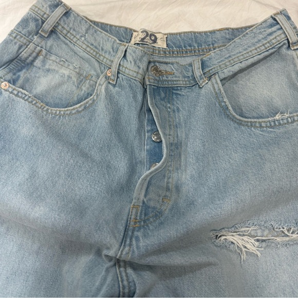 Urban Outfitters Blue Flare Wide Leg Jeans - Picture 11 of 14